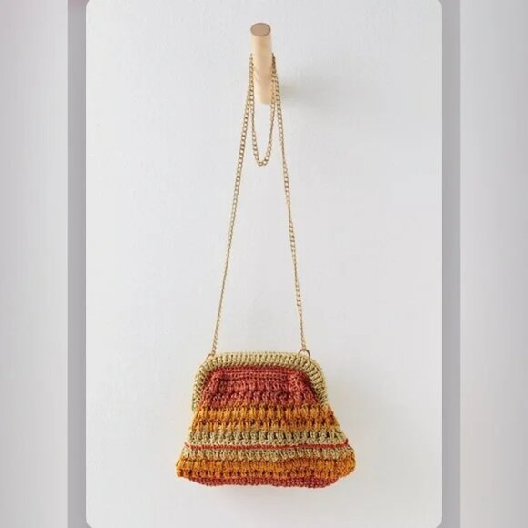 Free People Handbags - 063 Free People Sweet Emotions Clutch NWOT